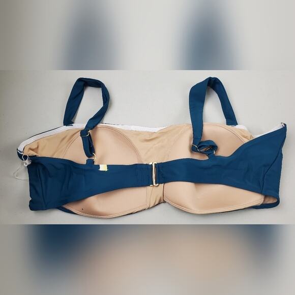 SUMMERSALT The Wide Strap Oasis Bikini Top, Size 20 - Picture 3 of 5